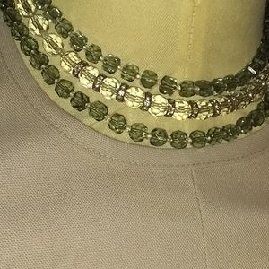 VTG 3 Strand Crystal Necklace